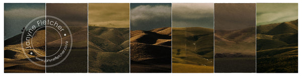 Framed Print - Maniototo Themed Mountains