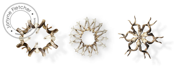 Limited Edition Framed Print - Grace (Triptych of horns and jaws)