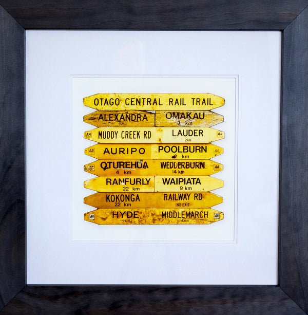 Charcoal Framed - Rail Trail Road, Central Otago