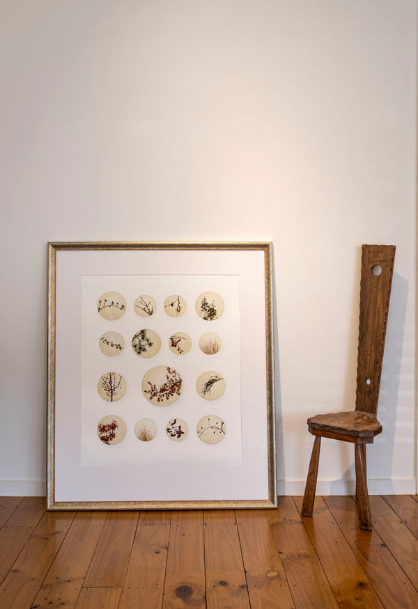 Limited Edition Framed Print - Maniototo Autumnal Satsuma Buttons