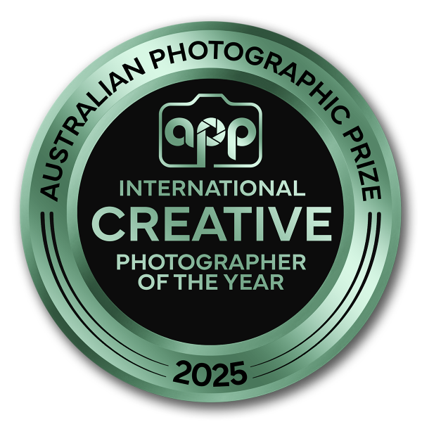 Australian Photographic Prize International Creative Photographer of the Year 2025 badge