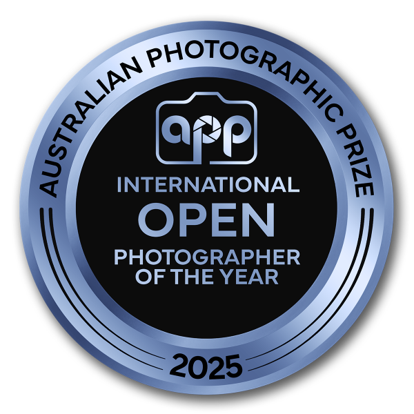 Australian Photographic Prize International Open Photographer of the Year 2025 badge