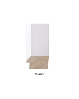 White bevel frame
