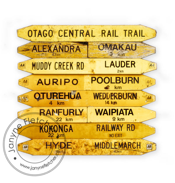 Charcoal Framed - Rail Trail Road, Central Otago