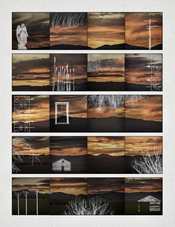 Limited Edition Photographic Print - Maniototo Sunset Film Strip