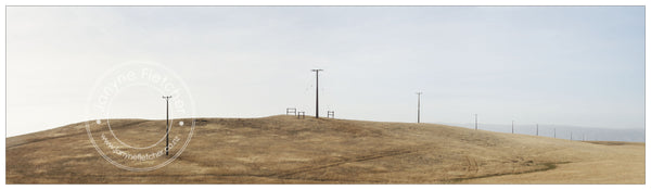 Framed Print - Power Poles, White Sow Valley